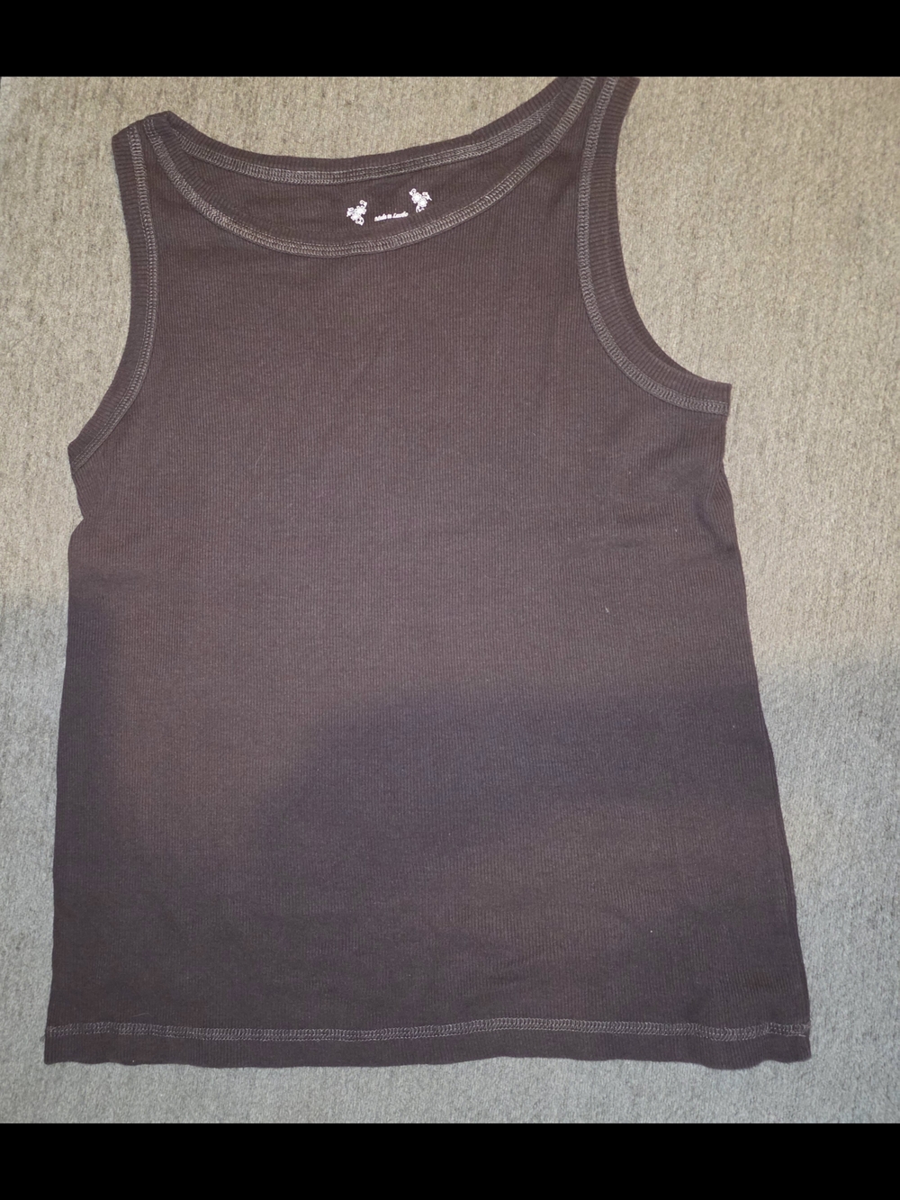 Women's Solid Brown Tank Top - Unbranded Large